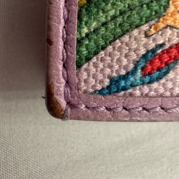 Gucci purple floral canvas wallet - Picture 12 of 15